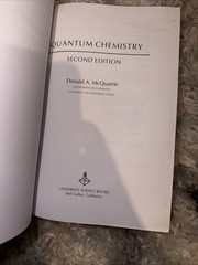 Quantum Chemistry – Hardcover, by McQuarrie Donald A. – Acceptable
