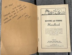1944 Hunting and Fishing Handbook By National Sportsman Inc 109 Pages