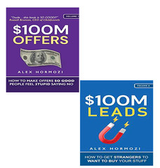 $100M Offers(Vol.1) + $100M Leads(Vol.2): by Alex Hormozi, Paperback Free Ship.