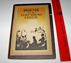 Poems For The Very Young Child 1932 Hardcover Book Illustrated by Mary Ellsworth