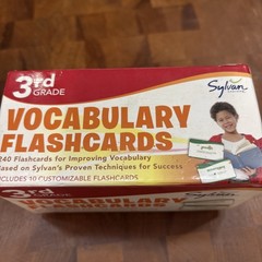 Sylvan Learning 3rd Grade Vocabulary Flashcards – 240 Cards, 10 Customizable