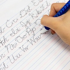 3 Practice Cursive Hand Writing Pad Book Learn to Write Workbook 2nd-3rd Grades