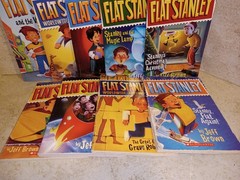 FLAT STANLEY Adventure Books Lot (9) By: JEFF BROWN Paperback *Varied Condition*