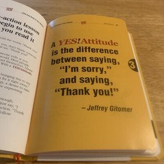Little Gold Book of YES! Attitude: Hardcover Book By Jeffrey Gitomer