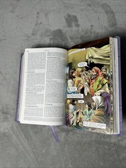 The Action Bible Study Bible ESV – Lavender Premium Edition – VG