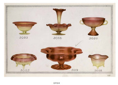 Libbey ^Redux^ American Brilliant Cut Glass and engraved catalog/book Amberina