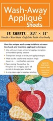 15 Sheet WashAway Applique Printable Water Soluble SingleSided 8.5×11 Inch