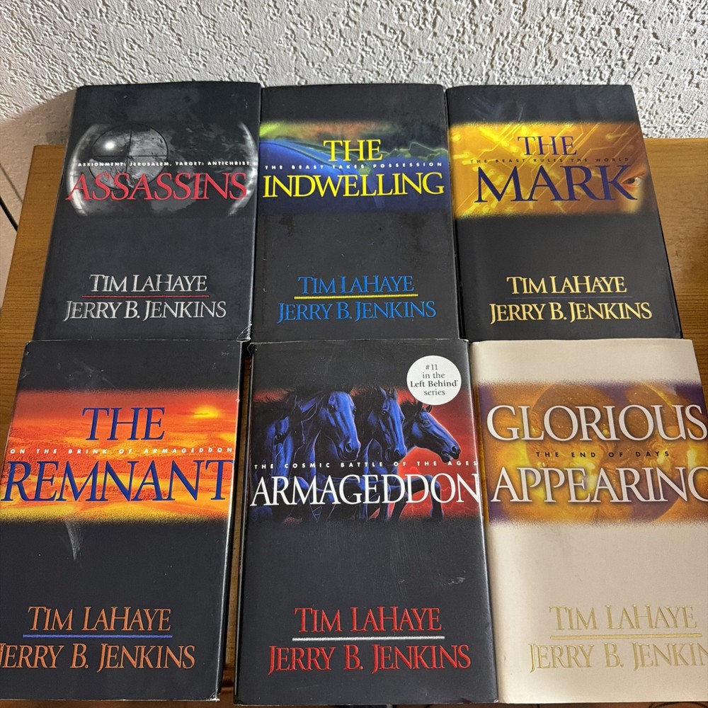 Left Behind Series Lot 6 HC Books 5 First Editions Tim LaHaye Jenkins DJ