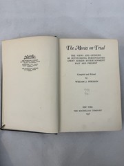 The Movies On Trial By William J. Perlman The Macmillan Company Hardcover 1936