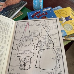 1980 Gnomes: Color and Story Album Poortvliet & Huygen *plz read descript.