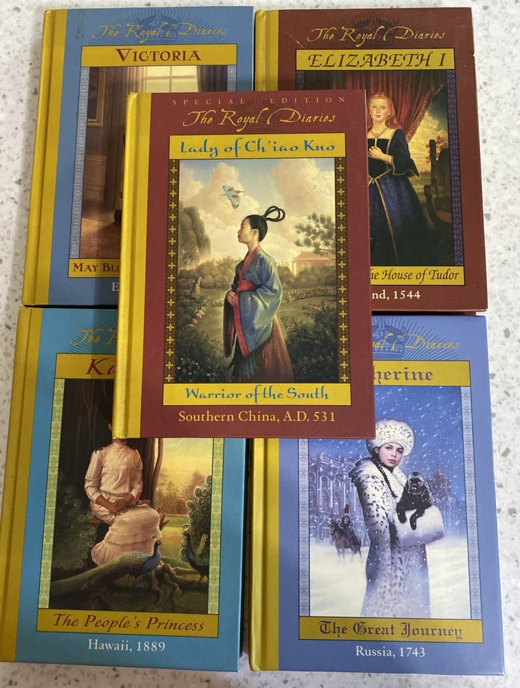 The Royal Diaries Hardcover Book Set Lot of 5 Books Never Read