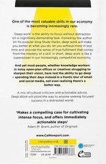 Deep Work: Rules for Focused Success in a Distracted By Cal Newport NEW Paperbck