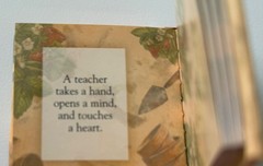 A Special Teacher Mini Book (2.75″ X 2.75″)