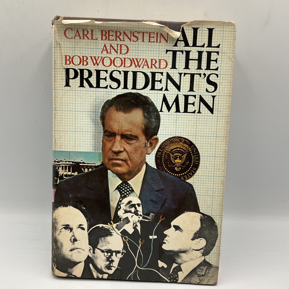 1974 All the President’s Men by Bob Woodward and Carl Bernstein VINTAGE- HCDJ