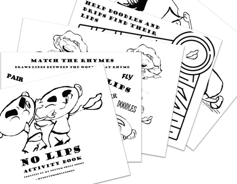 DIGITAL CONTENT- 2025 NO LIPS Coloring and Activity Book-20 Pages PRINTING REQ’D