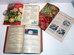 Lot 10 Vtg 1930s 1940s Cookbooks Planters Oil Carnation H-O Cereal Spry