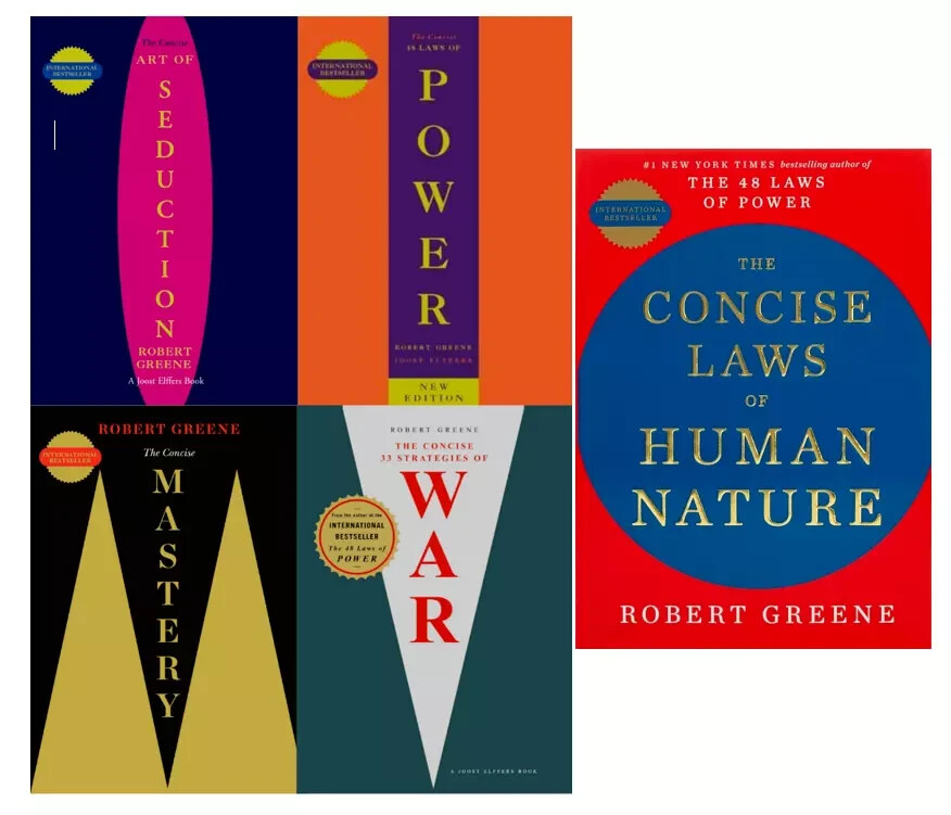 Robert Greene Collection 5 Books Set – [CONCISE] Seduction, Power…..