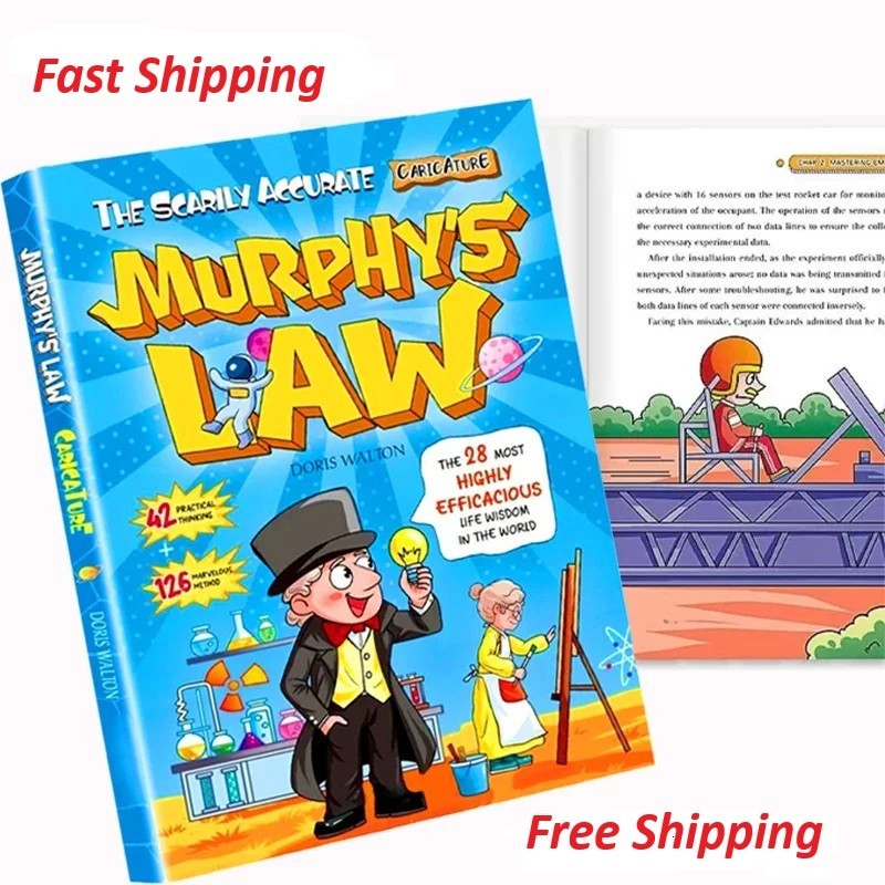 Murphy’s Law Learning Book for Kids 8-12 with 128 Pages Paperback Illustrated