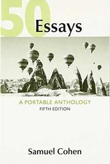 50 Essays: A Portable Anthology – Paperback, by Cohen Samuel – Very Good j