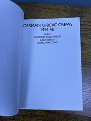 German U-Boat Crews 1914-45 Gordon Williamson 1995 Paperback Osprey History