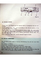 NECCHI Lycia 524 522 Sewing Machine Instruction Manual – WIRE BOUND – COVERS