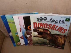 100 Facts Large Picture Book Lot 6 Miles Kelly Ages 7-11 Grades 1-5 Homeschool