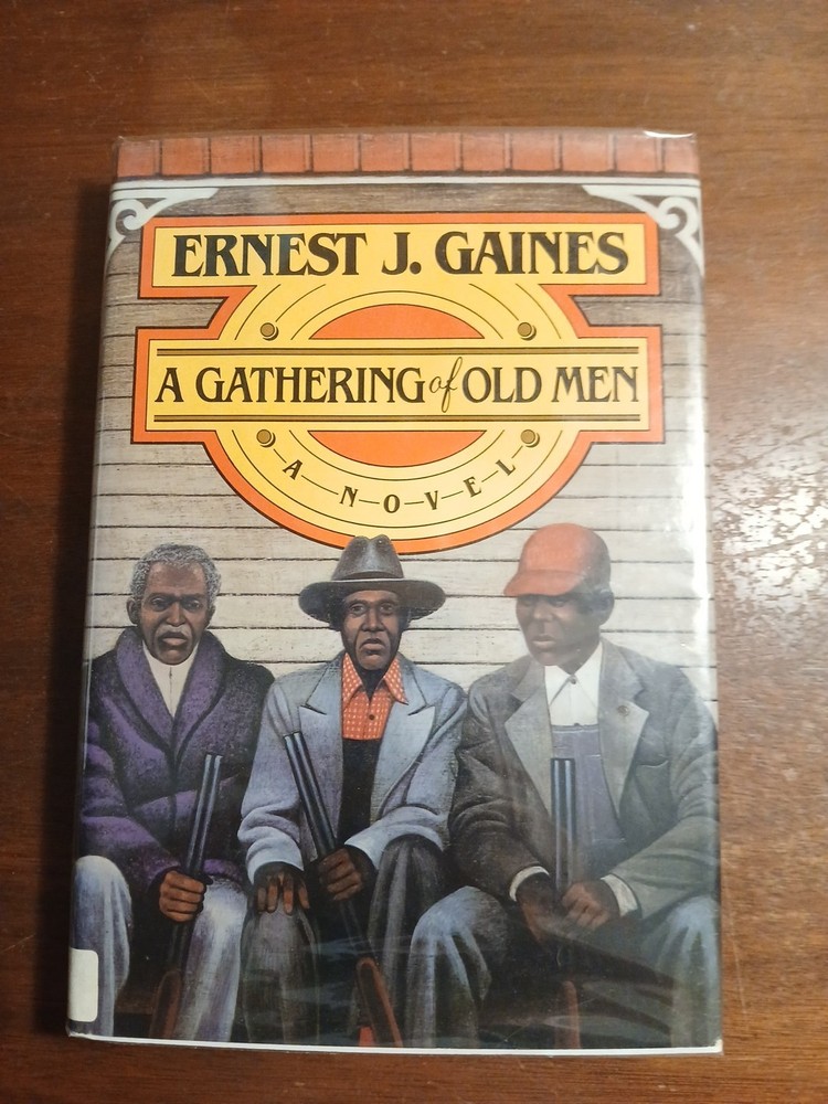 A Gathering of Old Men 1983 Hardcover Dust Jacket By Ernest J Gaines Ex-library