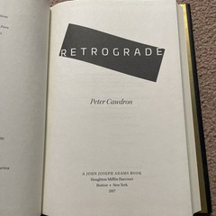 RETROGRADE by Peter Cawdron (2017, Hardcover) -1st ed.