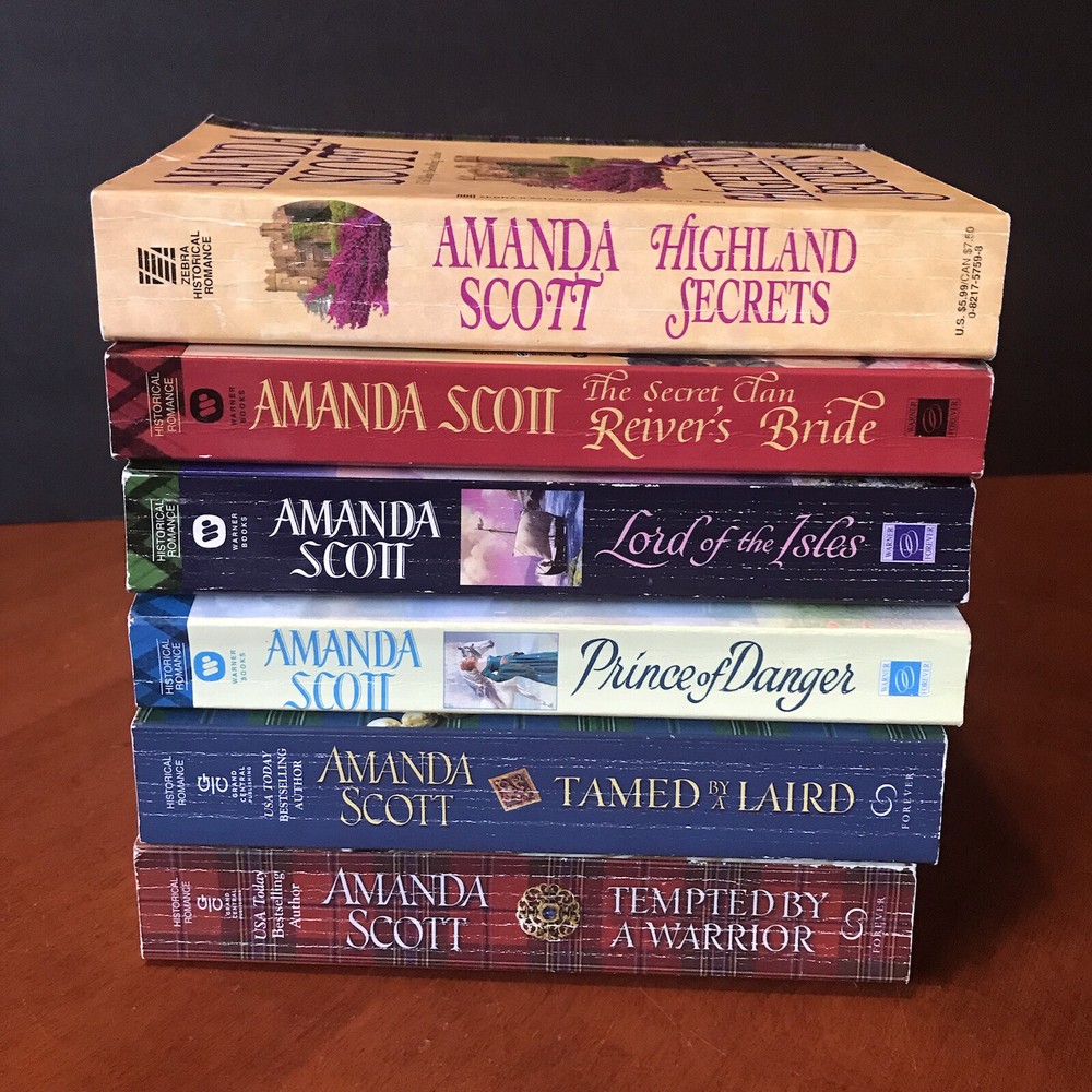 Lot: 5 Amanda Scott Books Paperbacks Galloway Tamed by a Laird Highland Secrets