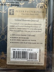 Gilded Rosettes Journal, Hardcover by Peter Pauper Press, Inc. (COR), New/Sealed