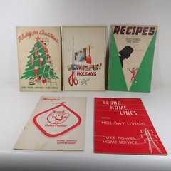 LOT OF 13 VINTAGE DUKE ENERGY HOLIDAY RECIPE BOOKS ALL 9″X6″ VARIOUS YEARS 60-70