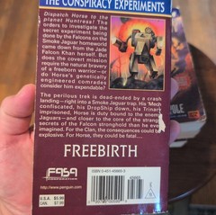 Battletech Blood of Kerensky Trilogy PBs by Michael A. Stackpole + Freebirth