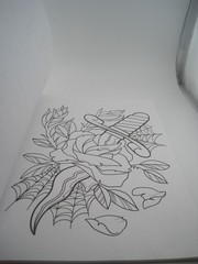 Creative Haven Floral Tattoo Designs Adult Coloring Book by Erik Siuda 31 Pages