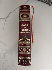 GODS AND HEROES OF ANCIENT GREECE by Gustav Schwab Leather Bound NICE CONDITION!