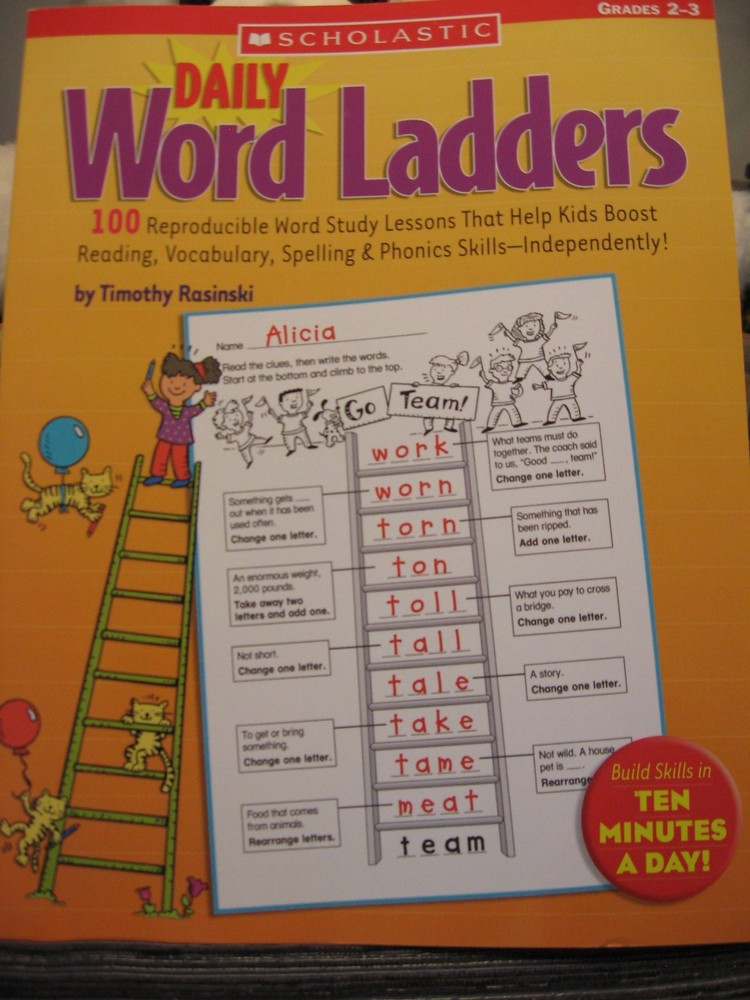 TEACHERS: Daily Word Ladders. (Grades 2-3)