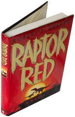 ROBERT BAKKER SIGNED Raptor Red 1ST EDITION Hardcover 1995 Dinosaur Fiction HC