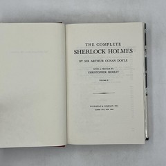 The Complete Sherlock Holmes Vol I-II Sir Arthur Conan Doyle HC Doubleday Brown