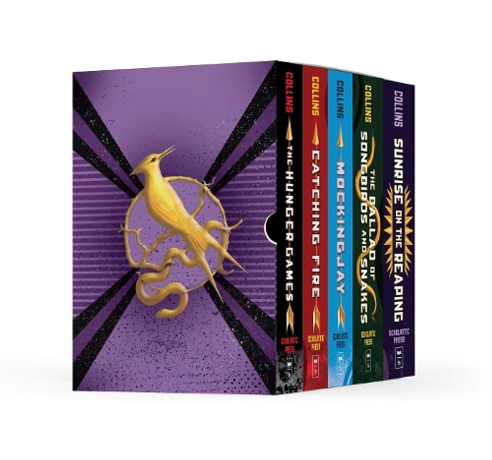 The Hunger Games 1-5 Box Set by Suzanne Collins Hardcover Book