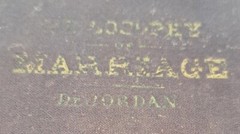 1865 The Philosophy of Marriage Being Four Important Lectures, Medical History