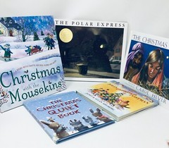 Christmas Books Children Hard Cover Books by Different Authors Lot of 5 Books