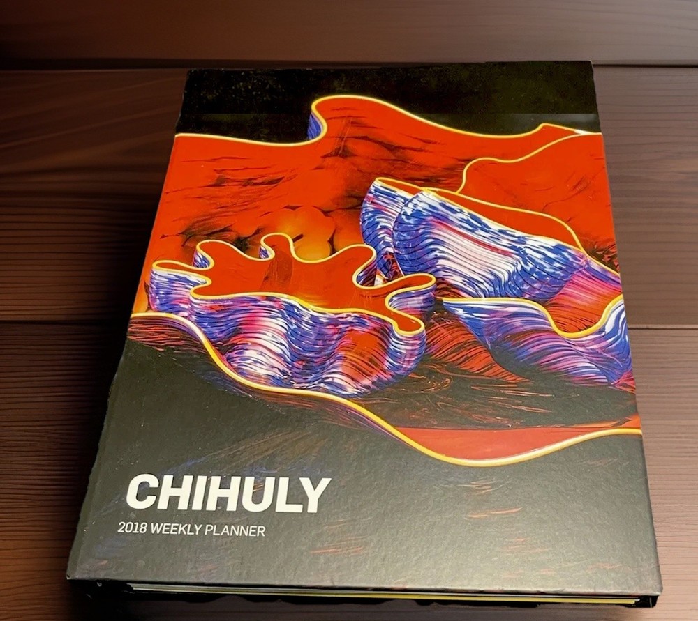 Dale Chihuly 2018 Workshop Calendar Weekly Planner 9.5″ Blown Glass Art Prints