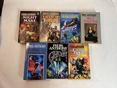 Lot Of 7 Piers Anthony Paperback Novels Mixed Series Xanth Immortality Space
