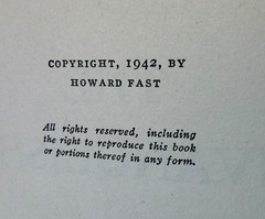 The Unvanquished by Howard Fast The Book League of America New York 1942 Good