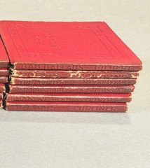 Antique Little Leather Library Miniature Books – Choose Your Title – Red Series