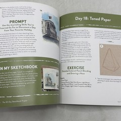 The 30-Day Sketchbook Project: Daily Exercises and Prompts to Fill Pages,: Used