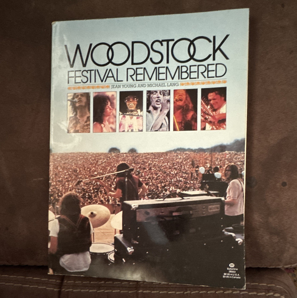 Woodstock Festival Remembered Book. Signed by the author Jean Young Woodstock