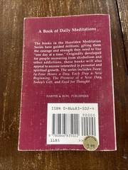 Hazelden, The Promise of a New Day Book Daily Meditations, (1985, Paperback)