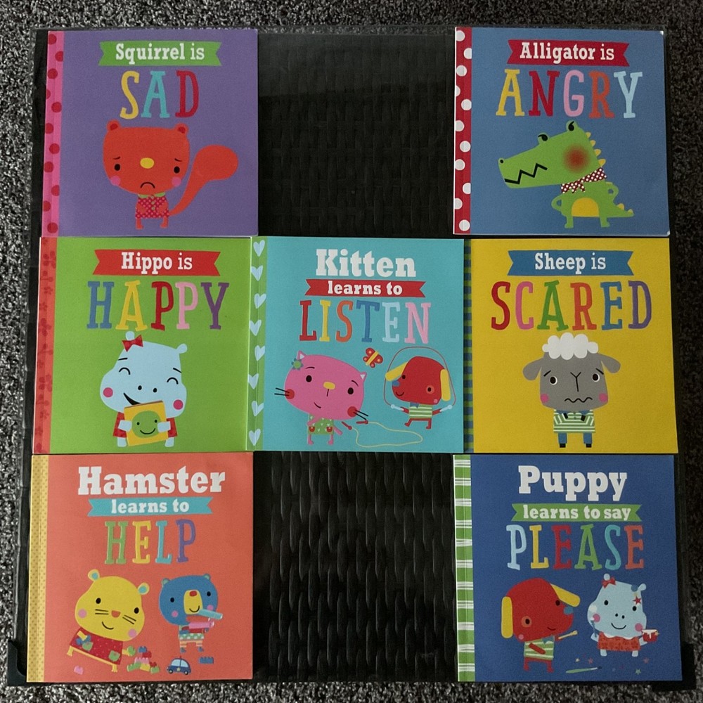 Book Lot x7 Playdate Pals Kids learn to Emotions paperback Make Believe Idea