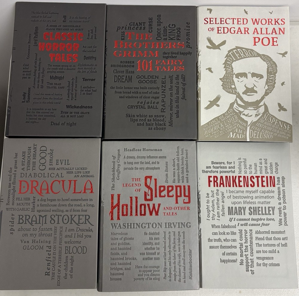 Word Cloud Classics Horror Collection By Canterbury Classics Decorative pages