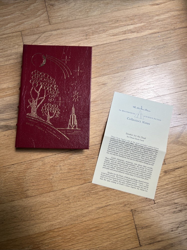 Speaker for the Dead By Orson Scott Card Easton Press Leather Bound 1990